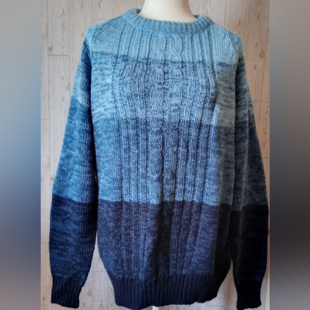 Barnaby Colors of Blue Striped Sweater Women's Size XL